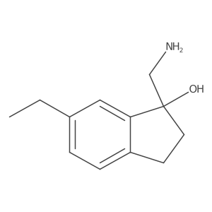 1-(Aminomethyl)-6-ethyl-2,3-dihydro-1H-inden-1-ol结构式