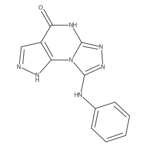 8-(phenylamino)-1H-pyrazolo[4,3-e][1,2,4]triazolo[4,3-a]pyrimidin-4(5H)-one Structure