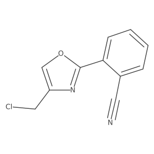 2-[4-(Chloromethyl)-2-oxazolyl]benzonitrile Structure