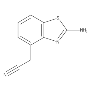 4-Benzothiazoleacetonitrile, 2-amino- Structure
