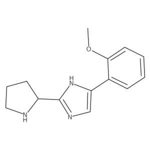4-(2-Methoxyphenyl)-2-(pyrrolidin-2-yl)-1H-imidazole结构式