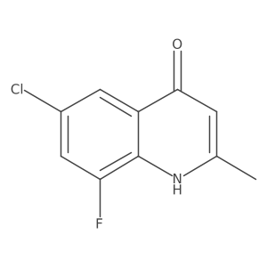 6-Chloro-8-fluoro-2-methyl-1,4-dihydroquinolin-4-one结构式