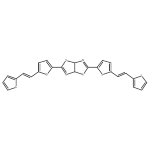 3a,6a-Dihydro-2,5-bis[5-[2-(2-thienyl)ethenyl]-2-thienyl]thiazolo[5,4-d]thiazole结构式