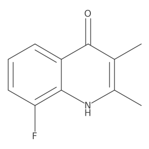 8-Fluoro-2,3-dimethyl-1,4-dihydroquinolin-4-one结构式