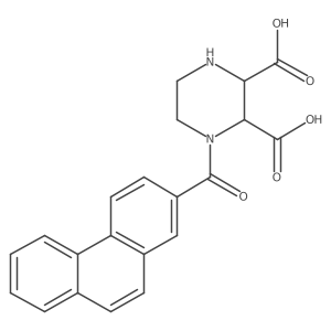 1-(2-Phenanthrenylcarbonyl)-2,3-piperazinedicarboxylic acid Structure