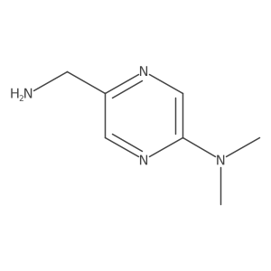 5-(aminomethyl)-N,N-dimethylpyrazin-2-amine结构式