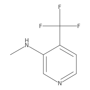 N-methyl-4-(trifluoromethyl)pyridin-3-amine结构式