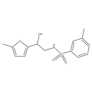 N-(2-hydroxy-2-(5-methylfuran-2-yl)ethyl)-3-methylbenzenesulfonamide Structure