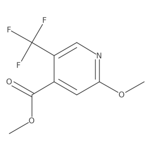 Methyl 2-methoxy-5-(trifluoromethyl)isonicotinate结构式