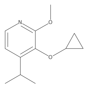 3-Cyclopropoxy-4-isopropyl-2-methoxypyridine结构式