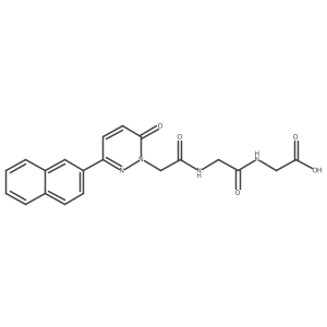 N-{[3-(naphthalen-2-yl)-6-oxopyridazin-1(6H)-yl]acetyl}glycylglycine Structure