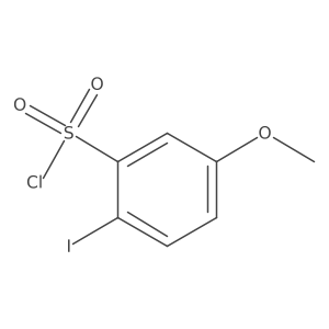 2-Iodo-5-methoxybenzenesulfonyl chloride结构式