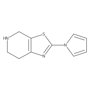 2-(1H-pyrrol-1-yl)-4,5,6,7-tetrahydro[1,3]thiazolo[5,4-c]pyridine结构式