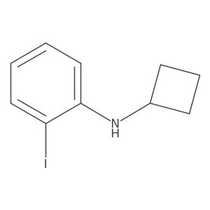 N-cyclobutyl-2-iodoaniline结构式