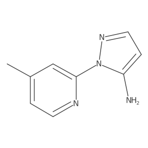 1-(4-methylpyridin-2-yl)-1H-pyrazol-5-amine结构式