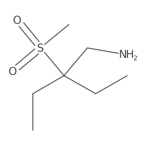 3-(Aminomethyl)-3-methanesulfonylpentane Structure