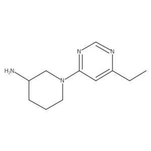 1-(6-Ethylpyrimidin-4-yl)piperidin-3-amine Structure