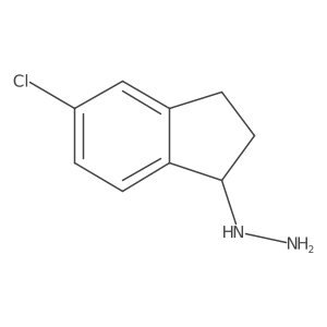 (5-Chloro-2,3-dihydro-1H-inden-1-YL)hydrazine Structure