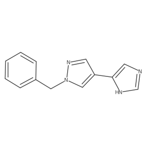 1-benzyl-4-(1H-imidazol-4-yl)-1H-pyrazole Structure