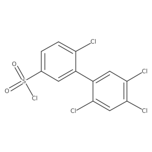 [1,1a(2)-Biphenyl]-3-sulfonyl chloride, 2a(2),4a(2),5a(2),6-tetrachloro-结构式