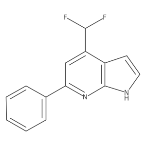 4-(Difluoromethyl)-6-phenyl-1H-pyrrolo[2,3-b]pyridine Structure