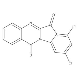 7,9-Dichloroindolo[2,1-b]quinazoline-6,12-dione结构式