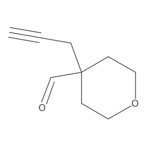 4-(Prop-2-yn-1-yl)oxane-4-carbaldehyde结构式