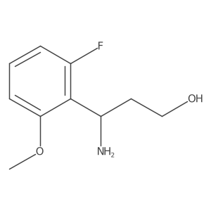 3-Amino-3-(2-fluoro-6-methoxyphenyl)propan-1-ol Structure