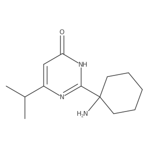2-(1-Aminocyclohexyl)-6-(propan-2-yl)-3,4-dihydropyrimidin-4-one结构式