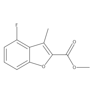 Methyl 4-fluoro-3-methylbenzofuran-2-carboxylate结构式