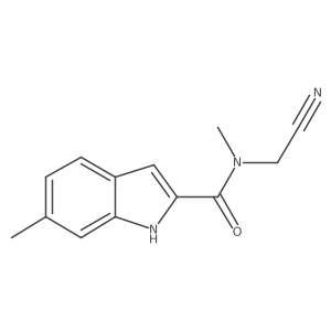 N-(cyanomethyl)-N,6-dimethyl-1H-indole-2-carboxamide Structure
