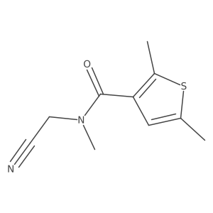 N-(cyanomethyl)-N,2,5-trimethylthiophene-3-carboxamide Structure