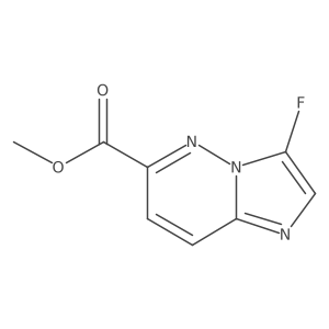 Methyl3-fluoroimidazo[1,2-b]pyridazine-6-carboxylate结构式