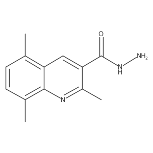 2,5,8-Trimethylquinoline-3-carbohydrazide Structure