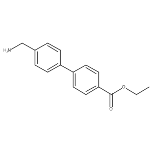 Ethyl 4'-(aminomethyl)-[1,1'-biphenyl]-4-carboxylate结构式