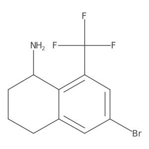 6-Bromo-8-(trifluoromethyl)-1,2,3,4-tetrahydronaphthalen-1-amine Structure