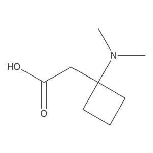 2-[1-(Dimethylamino)cyclobutyl]acetic acid Structure