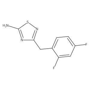 3-[(2,4-Difluorophenyl)methyl]-1,2,4-thiadiazol-5-amine结构式