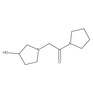 2-(3-Hydroxypyrrolidin-1-yl)-1-(pyrrolidin-1-yl)ethan-1-one Structure