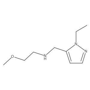 [(1-Ethyl-1H-pyrazol-5-yl)methyl](2-methoxyethyl)amine结构式