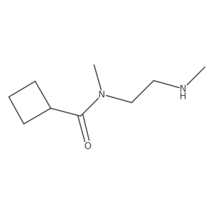 N-Methyl-N-(2-(methylamino)ethyl)cyclobutanecarboxamide结构式