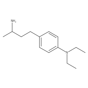 4-[(3S)-3-aminobutyl]-N,N-diethylaniline结构式