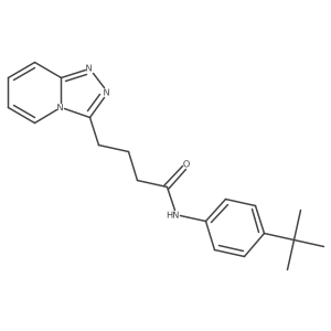 N-(4-tert-butylphenyl)-4-([1,2,4]triazolo[4,3-a]pyridin-3-yl)butanamide Structure