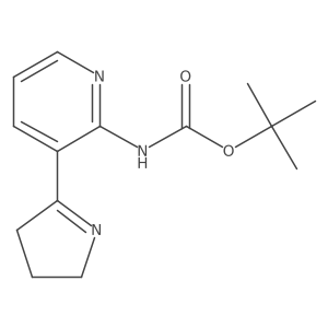 tert-Butyl (3-(3,4-dihydro-2H-pyrrol-5-yl)pyridin-2-yl)carbamate Structure