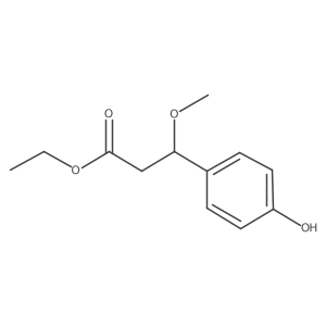 Ethyl 3-(4-hydroxyphenyl)-3-methoxypropionate Structure