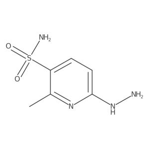 6-Hydrazinyl-2-methylpyridine-3-sulfonamide结构式