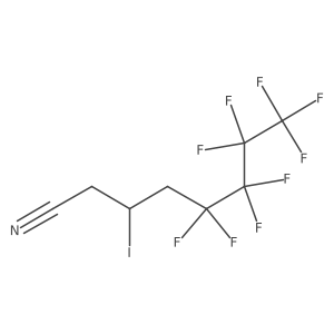 3-Iodo-5,5,6,6,7,7,8,8,8-nonafluorooctanonitrile Structure