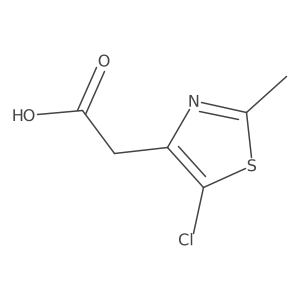 2-(5-Chloro-2-methyl-1,3-thiazol-4-yl)acetic acid Structure