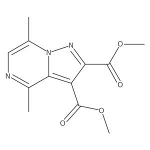 Dimethyl 4,7-dimethylpyrazolo[1,5-a]pyrazine-2,3-dicarboxylate结构式