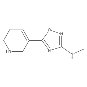 N-methyl-5-(1,2,3,6-tetrahydropyridin-5-yl)-1,2,4-oxadiazol-3-amine Structure